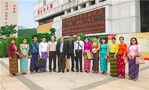 緬甸教育部國際司司長吳登奈一行到我校交流學習