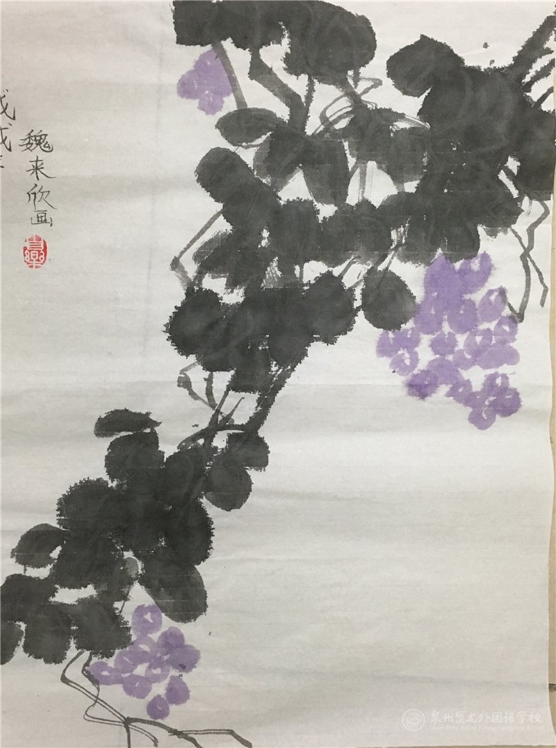 名稱：《葡萄》   作者：407班魏來欣同學(xué)